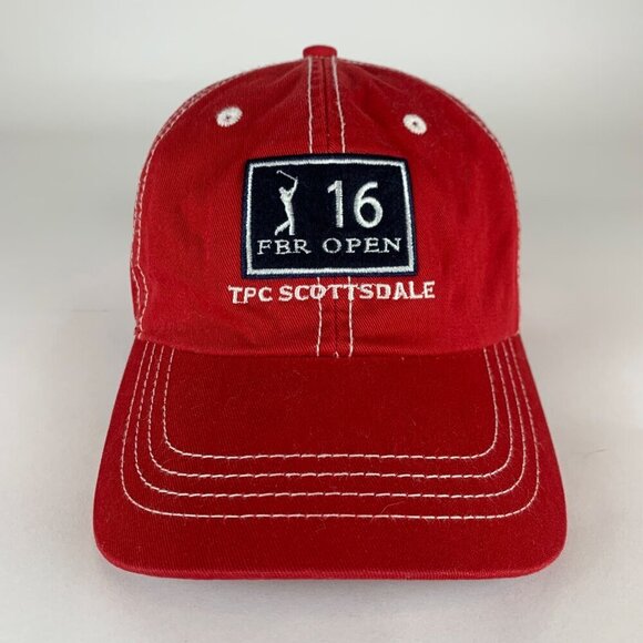 FBR Open TPC Scottsdale 16th Hole Red Ahead Relaxed Fit Adjustable Hat - Picture 2 of 6